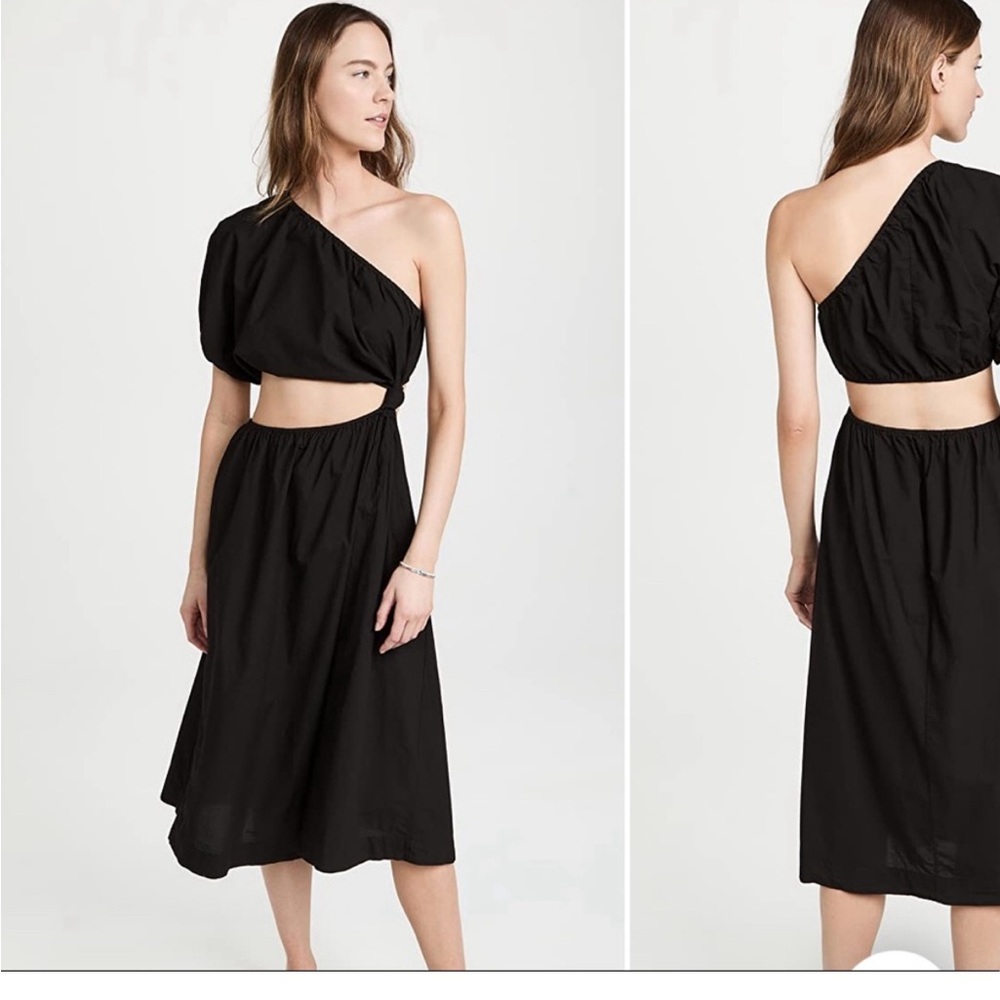 Stateside cutout poplin dress